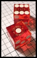 Dice : Dice - Casino Dice - Cal-Neva Reno Red Clear with Gold Logo - SK Collection buy Nov 2010